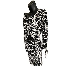 Nicole by Nicole women 3/4 cold shoulder sleeves SZ Large Dress